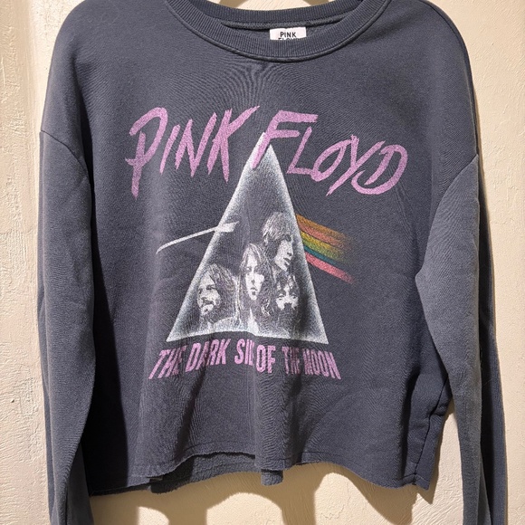 Pink Floyd The Dark Side of the Moon Cropped Sweatshirt/Pullover - Size M - Picture 3 of 6